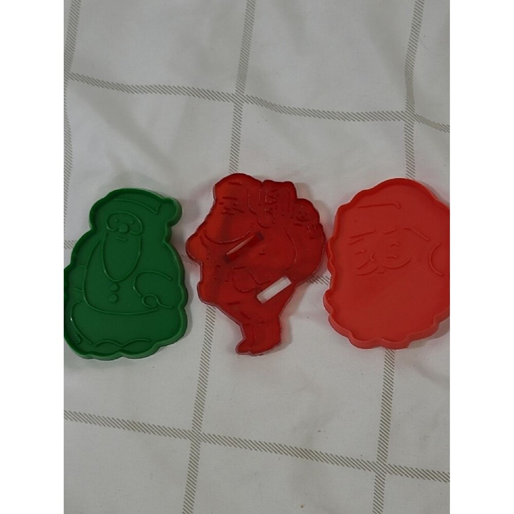 Vintage Santa Christmas Cookie Cutters Set Of 3 ♻️ 5/$10 ♻️